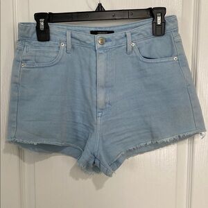 Forever 21 Blue Distressed Jean Shorts
